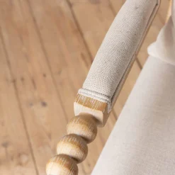 Bobbin Natural Linen and Ash Armchair