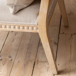 Bobbin Natural Linen and Ash Armchair