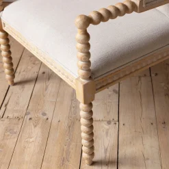 Bobbin Natural Linen and Ash Armchair