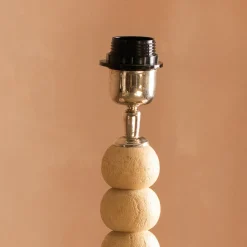 Bobbin Tripod Natural Wooden Table Lamp