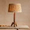 Bobbin Tripod Wood Table Lamp