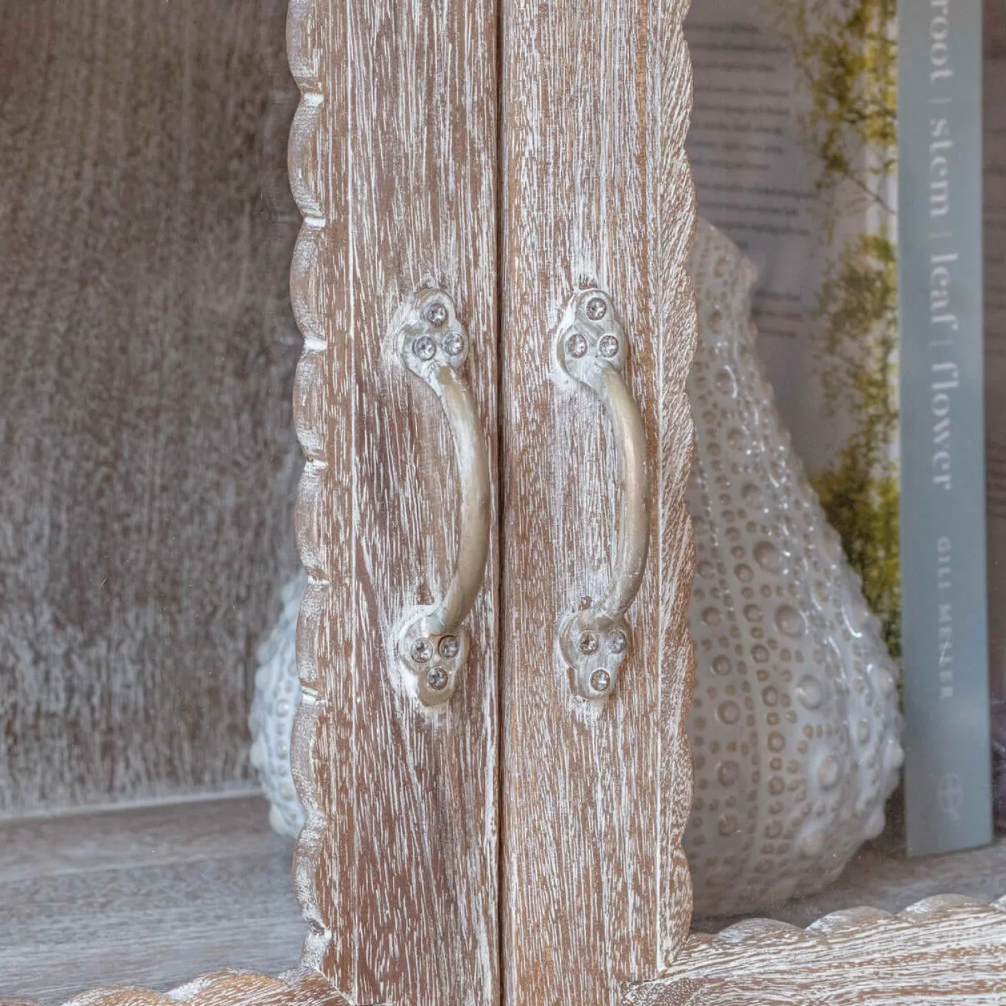 Bobby Wooden and Glass Cabinet