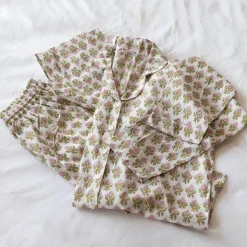 Booti Floral Block Printed Pyjama Sets