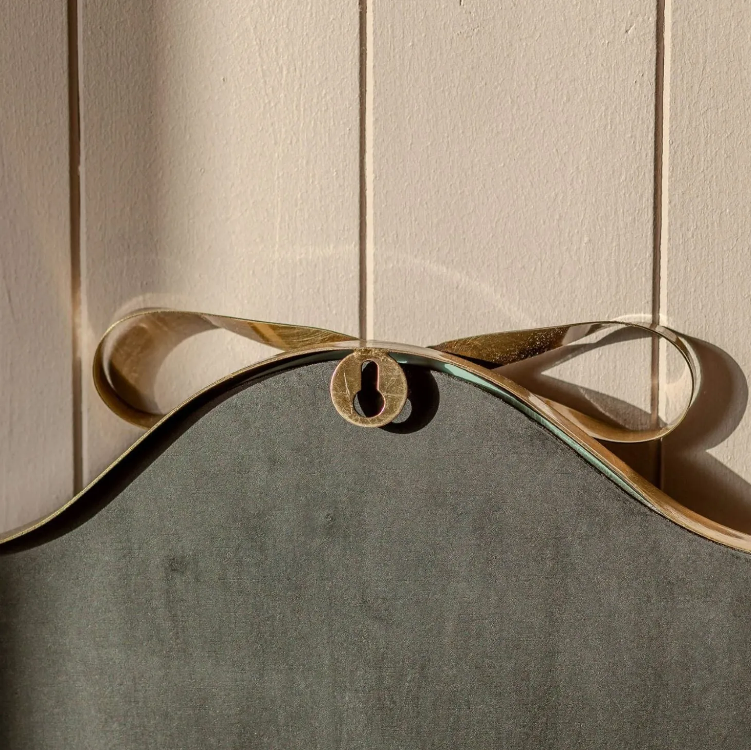 Bow Antique Brass Wall Mirror