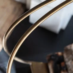 Brass Circle Log Holder