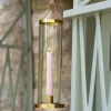 Brass Hanging Glass Candle Holder