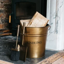 Brass Kindling Bucket