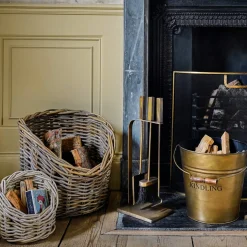Brass Kindling Bucket