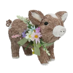 Bristle Flower Pig Decoration