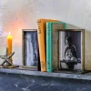 Bronzed Photo Frame Bookends