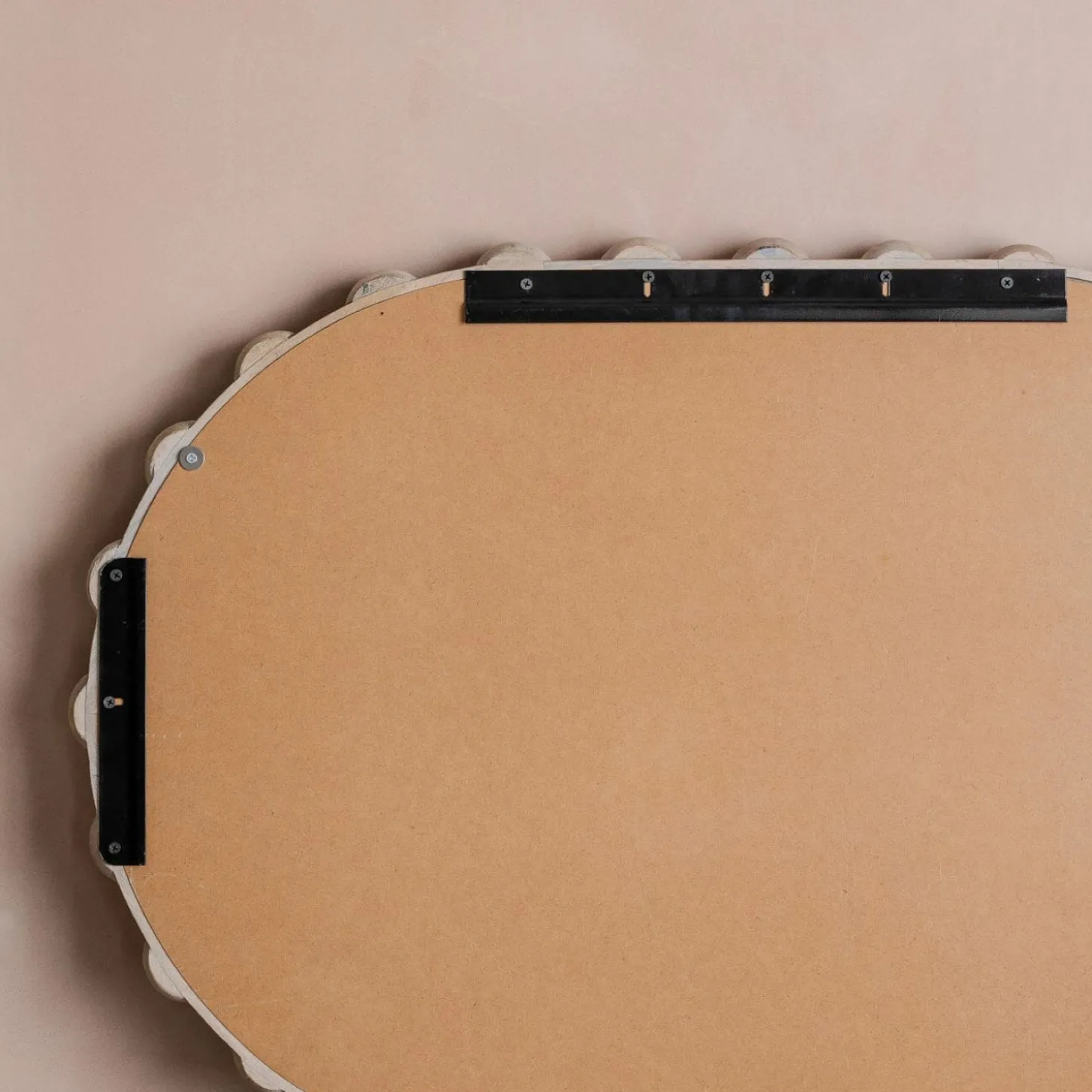 Brooklyn Natural Wooden Oval Mirror
