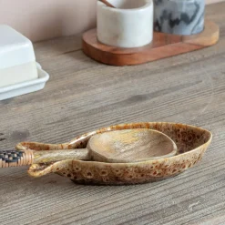 Brown Speckle Fish Dish