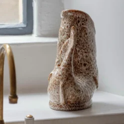 Brown Speckle Fish Jug