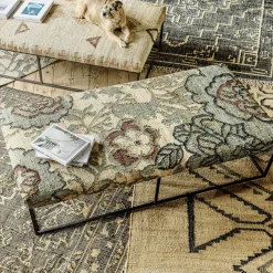 Bryndis Floral Jute Coffee Table