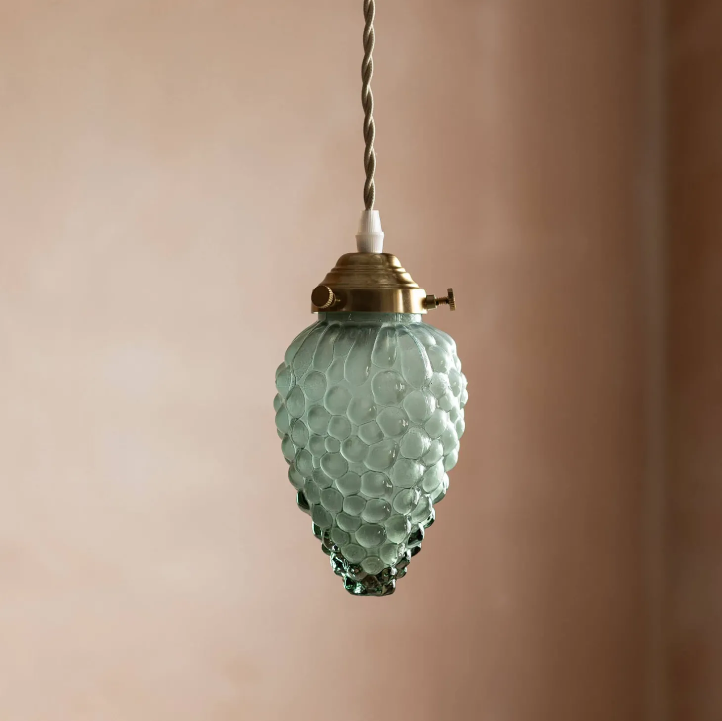 Bunch of Grapes Green Glass Pendant Light