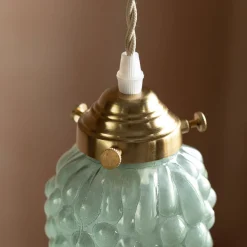 Bunch of Grapes Green Glass Pendant Light