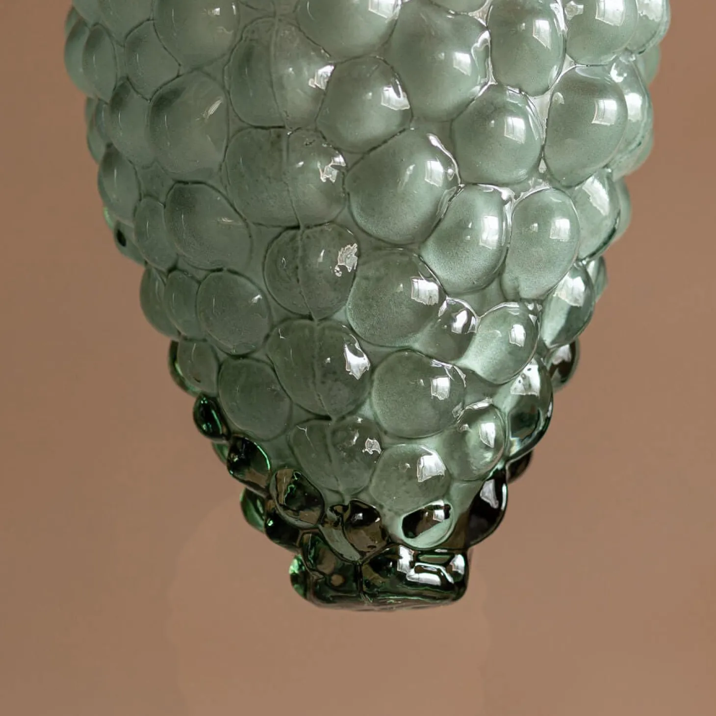 Bunch of Grapes Green Glass Pendant Light