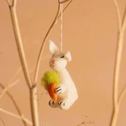 Bunny with a Carrot Hanging Decoration