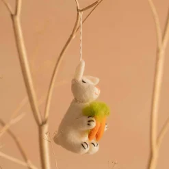 Bunny with a Carrot Hanging Decoration