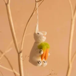 Bunny with a Carrot Hanging Decoration