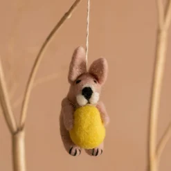 Bunny with an Egg Hanging Decoration