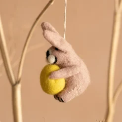 Bunny with an Egg Hanging Decoration
