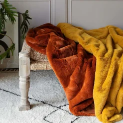 Burnt Amber Throw