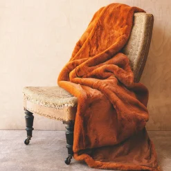 Burnt Amber Throw