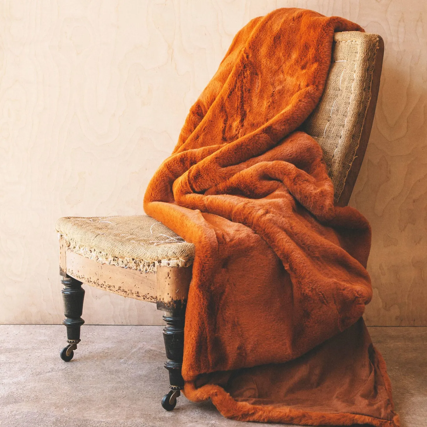 Burnt Amber Throw