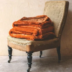 Burnt Amber Throw