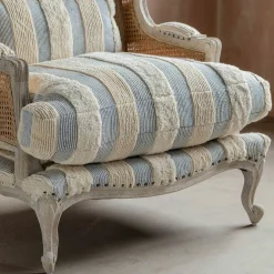 Caden Misty Stripe Armchair