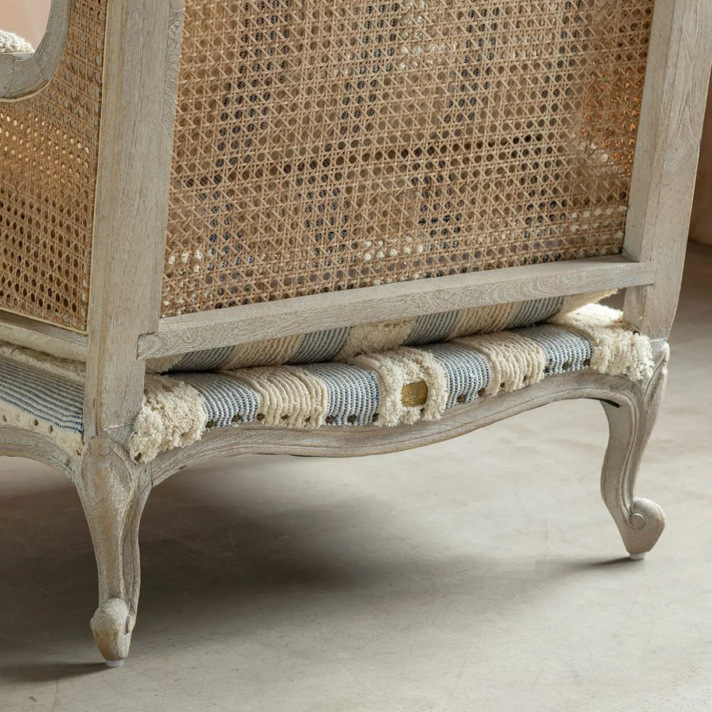 Caden Misty Stripe Armchair
