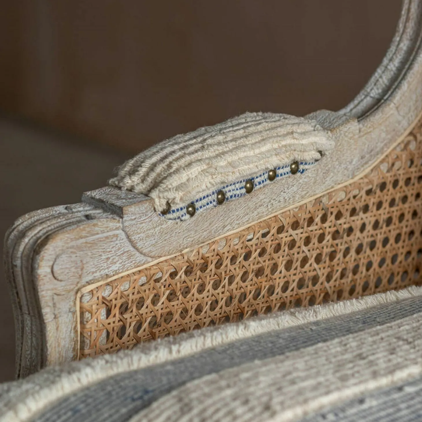 Caden Misty Stripe Armchair