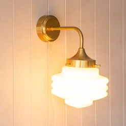 Caius Brass Wall Light