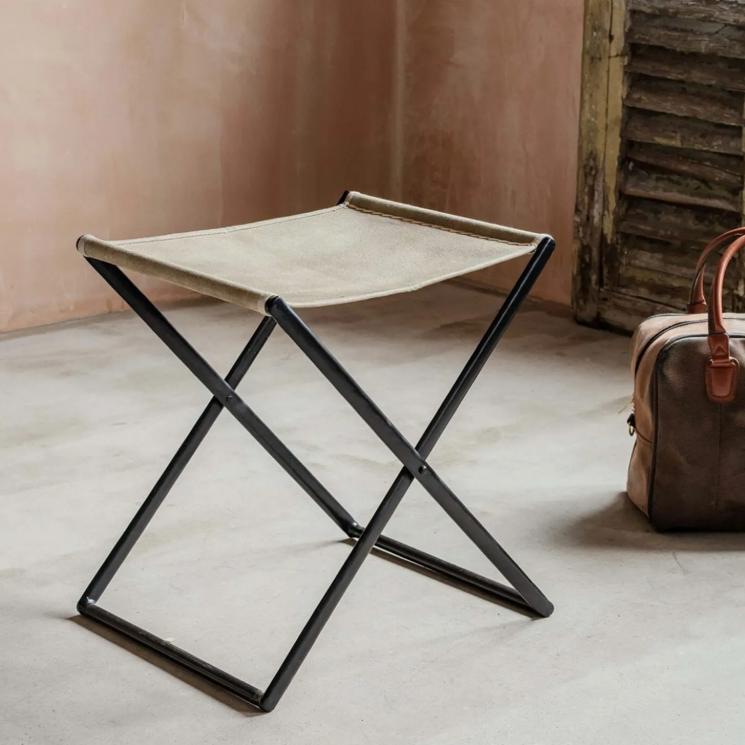 Canvas Folding Luggage Rack