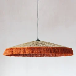 Cecile Brick Red Tassel Pendant