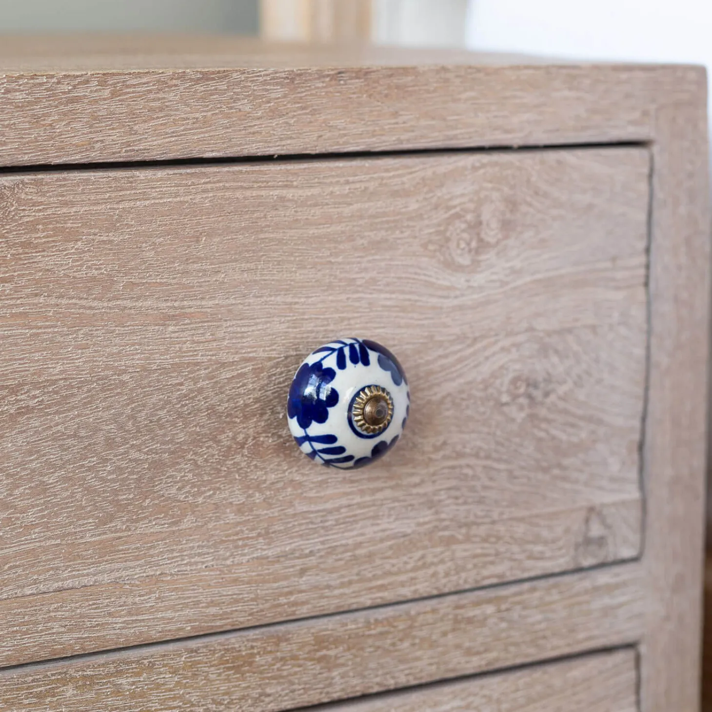 Ceramic Foliage Hand-painted Knob