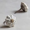 Ceramic Matte Patterned Hand-painted Knob