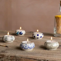 Ceramic Painted Tealight Holders