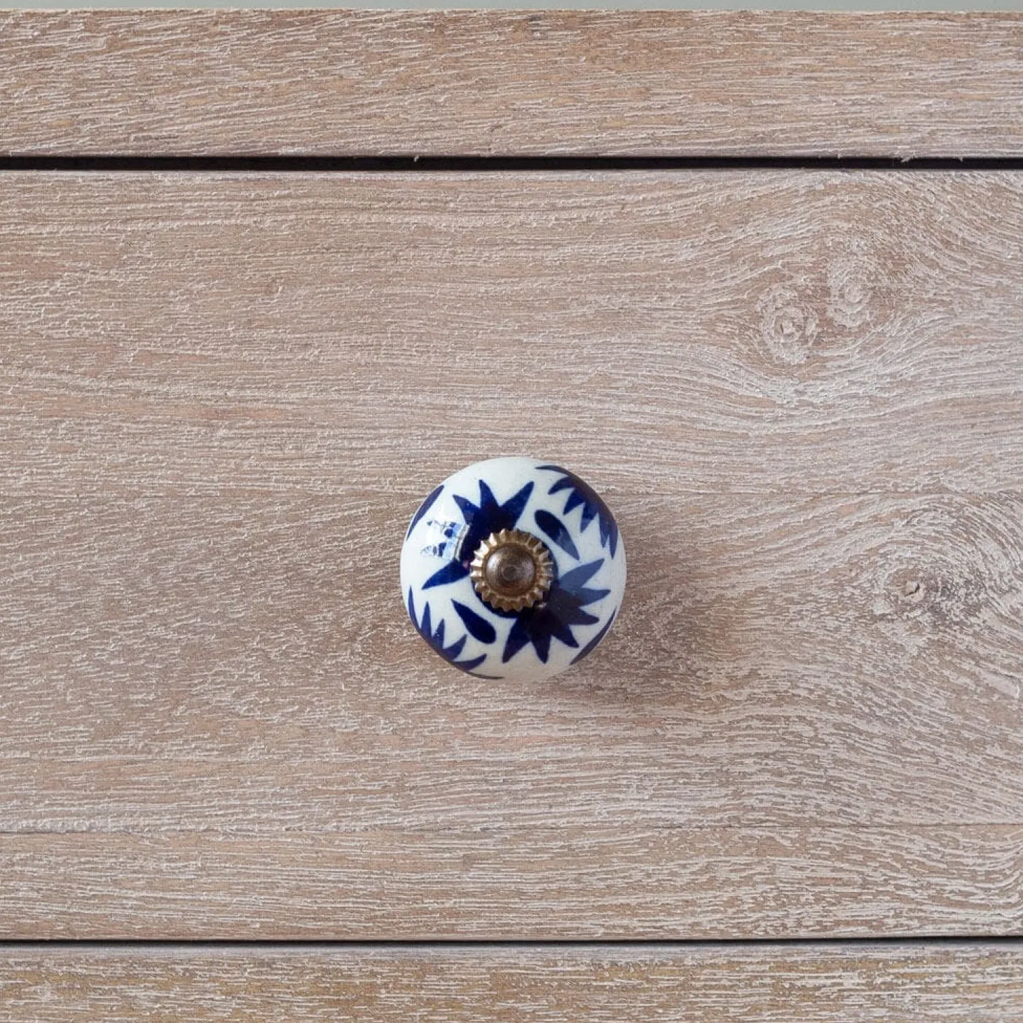 Ceramic Star Hand-Painted Knob