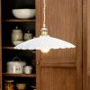 Chalk Metal Large Pendant Light