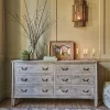 Chantilly Whitewashed Double Chest of Drawers