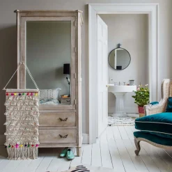 Chantilly Whitewashed Wardrobe