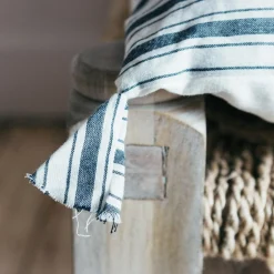 Charcoal Stripe Bed Roll