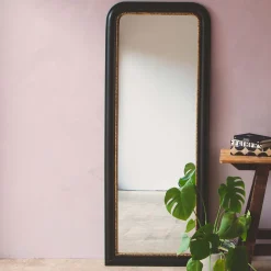 Charlie Black and Gold Beaded Mirrors