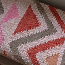 Chindi Rag Rug Bench