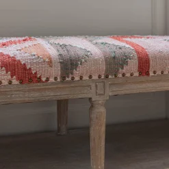 Chindi Rag Rug Bench