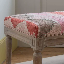 Chindi Rag Rug Bench