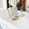 Chrome Bath Caddy with Stand