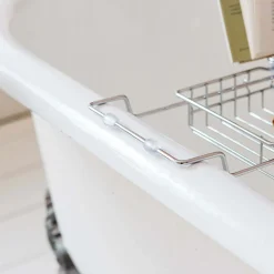 Chrome Bath Caddy with Stand